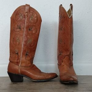 Vintage Acme tall cowboy boots 8B